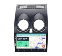 YUNTX Android 14 Car Stereo Fit for Nissan Qashqai J10 2008-2014 Radio with CarPlay Android auto GPS Camera MirrorLink/Bluetooth 5.0/Steering Wheel Control/WiFi/USB/4G-IPS 2.5D 9 inch Touchscreen