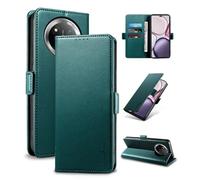 Yunubeyii Wallet Flip Case for Honor Magic 7 Lite 5G - [RFID Blocking] Luxury PU Leather Card Holder Magnetic Phone Cover with Kickstand,Shockproof Protective Case,Green