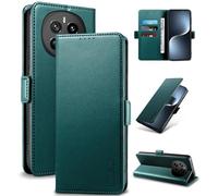 Yunubeyii Wallet Flip Case for Honor Magic 7 - [RFID Blocking] Luxury PU Leather Card Holder Magnetic Phone Cover with Kickstand,Shockproof Protective Case,Green