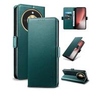 Yunubeyii Wallet Flip Case for Honor Magic 8 Lite - [RFID Blocking] Luxury PU Leather Card Holder Magnetic Phone Cover with Kickstand,Shockproof Protective Case,Green
