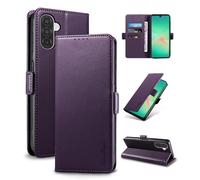 YunuBeyii Wallet Flip Case for Samsung Galaxy A17/A26 5G - [RFID Blocking] Luxury PU Leather Card Holder Magnetic Phone Cover with Kickstand,Shockproof Protective Case,Purple