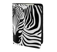 YUNWEIKEJI Abstract Animal Zebra Print, Passport Holder PU Leather Travel Wallet Passport Case Passport Covers 5.5 in