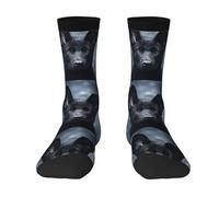 YUNWEIKEJI Black German Shepherd Puppy German Shepherd, Crew Socks Compression Socks Casual Adult Socks Sports Socks For Unisex