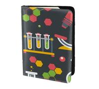YUNWEIKEJI Chemistry Science, Passport Holder PU Leather Travel Wallet Passport Case Passport Covers 5.5 in
