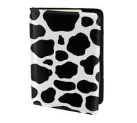 YUNWEIKEJI Cow Print Pattern, Passport Holder PU Leather Travel Wallet Passport Case Passport Covers 5.5 in
