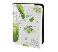 YUNWEIKEJI Cucumber Pickle, Passport Holder PU Leather Travel Wallet Passport Case Passport Covers 5.5 in