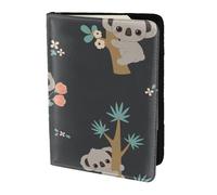 YUNWEIKEJI Cute 3D Animal Koala, Passport Holder PU Leather Travel Wallet Passport Case Passport Covers 5.5 in
