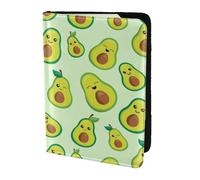 YUNWEIKEJI Cute Avocado Printed, Passport Holder PU Leather Travel Wallet Passport Case Passport Covers 5.5 in