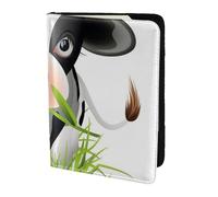 YUNWEIKEJI Cute Cow, Passport Holder PU Leather Travel Wallet Passport Case Passport Covers 5.5 in