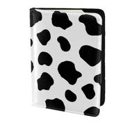 YUNWEIKEJI Cute Cow Pattern Print, Passport Holder PU Leather Travel Wallet Passport Case Passport Covers 5.5 in