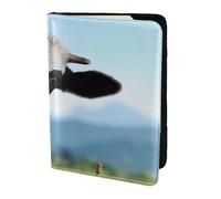 YUNWEIKEJI Cute Cow Printed, Passport Holder PU Leather Travel Wallet Passport Case Passport Covers 5.5 in