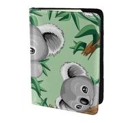 YUNWEIKEJI Cute Koala, Passport Holder PU Leather Travel Wallet Passport Case Passport Covers 5.5 in