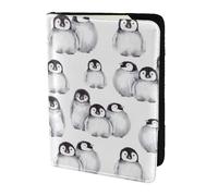 YUNWEIKEJI Cute Little Penguin in Winter, Passport Holder PU Leather Travel Wallet Passport Case Passport Covers 5.5 in