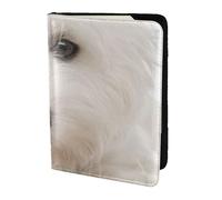 YUNWEIKEJI Cute Westie Puppy, Passport Holder PU Leather Travel Wallet Passport Case Passport Covers 5.5 in