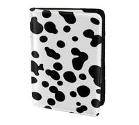 YUNWEIKEJI Dalmatian Dog Seamless Pattern Or Cow Skin, Passport Holder PU Leather Travel Wallet Passport Case Passport Covers 5.5 in
