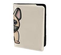 YUNWEIKEJI French Bulldog, Passport Holder PU Leather Travel Wallet Passport Case Passport Covers 5.5 in