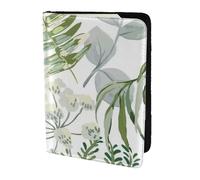 YUNWEIKEJI Green Plant Green Fern, Passport Holder PU Leather Travel Wallet Passport Case Passport Covers 5.5 in