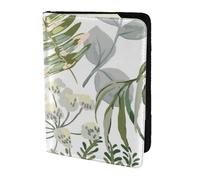 YUNWEIKEJI Green Plant Green, Passport Holder PU Leather Travel Wallet Passport Case Passport Covers 5.5 in
