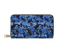 YUNWEIKEJI Killer Whales Orcas Sea, Wallets Large Capacity Wallet for Men Women Wallets Credit Card Microfiber Leather Wallet