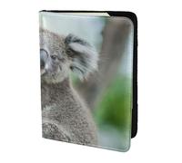 YUNWEIKEJI Koala, Passport Holder PU Leather Travel Wallet Passport Case Passport Covers 5.5 in