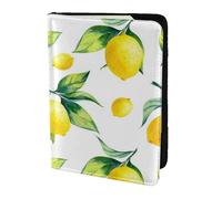 YUNWEIKEJI Lemon, Passport Holder PU Leather Travel Wallet Passport Case Passport Covers 5.5 in