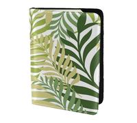 YUNWEIKEJI Tropical Exotic Palm Tree Leaves, Passport Holder PU Leather Travel Wallet Passport Case Passport Covers 5.5 in