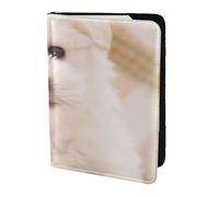 YUNWEIKEJI West Highland White Terrier, Passport Holder PU Leather Travel Wallet Passport Case Passport Covers 5.5 in