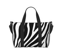 YUNWEIKEJI Zebra Print Print, Large Beach Bag Shoulder Bag Travel Bag - Tote Bag Handbag With Handles And Straps