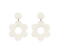 YUNXI Acrylic Flower Earrings Daisy Drop Dangle For Women Y2k Resin Floral Studs 60/70s Retro Flowers Earrings, Acrylic, No Gemstone