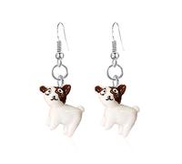 YUNXI Animal Funny Weird Cute Resin Chicken Panda Bear Dog Pig Drop Dangle Creative Cartoon Anime Lightweight Earrings Jewelry for Women, Resin, No Gemstone