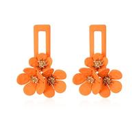 YUNXI Flower Earrings Large Flower Stud Big Statement Floral Earrings Trendy Jewelry Gift for Women, L, Metal, No Gemstone