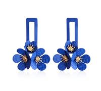 YUNXI Flower Earrings Large Flower Stud Big Statement Floral Earrings Trendy Jewelry Gift for Women, L, Metal, No Gemstone