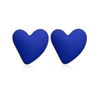 YUNXI Geometric Large Heart Earrings for Women Candy Solid Color Big Love Acrylic Geometric Stud Valentines Day, Acrylic Resin, No Gemstone