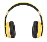 Yunxwd EL-B4 Bluetooth Gaming Music Headphones Multifunctional Portable Foldable Wireless Earphones with Built-in Mic for Outdoor Sports Computer Gaming(Yellow)
