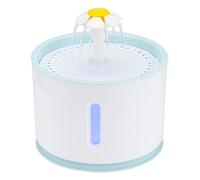 YUNYODA Cat Water Fountain, Replaceable Filter Pet Water Dispenser Feeder Automatic Pet Water Fountain Plastic Ultra Quiet Dog Fountain Water Bowl 2.4L with Water Level Window