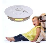 YUNYODA Flea Trap, Electric Dome Flea Trap with 4 Light Modes, Odorless, Non-Toxic, Safe for Indoor and Outdoor Use Natural Insect Traps Fleas Catcher Natural Light