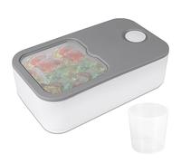 YUNYOUC Laundry Pod Container with Sliding Lid, Fits 150 Washing Pods Storage Containers, Large Laundry Detergent Container with 250ml Measuring Cup Time Scale