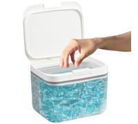 YUNYOUC Laundry Pods Container, Automatic Pop-Up Dishwasher Pod Holder, Large Capacity Holds 4.5L, Sealed Laundry Pods Case with Measuring Cup for Bathroom, Kitchen Organisation (4.5L)