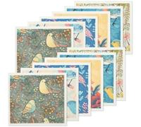 YUNYOUC Swedish Dishcloth Set, Reusable Dish Cloths, Food-Safe & Plastic-Free Sponge Cloths, Quick Drying Kitchen Cloth Suitable for Cleaning in the Kitchen, Dishes, Bathroom, Glass (Bird 12PCS)