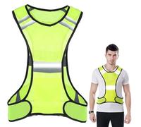 YUNYU 1 Pcs Reflective Safety Vest - Reflektierende Fahrradweste for Men & Women - High Visibility Reflective Safety Vest for Night Running, Cycling & Jogging