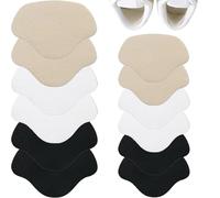 YUNYU 12pcs Anti-Slip Heel Cushion Pads - Self-Adhesive Shoe Repair Patches for Preventing Blisters & Protecting Heels - Comfort Fit for Trainers, Leather Shoes, Boots