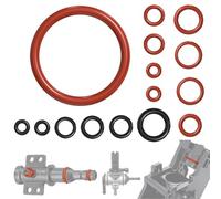 YUNYU 15 Piece Seal Ring Set - Silicone O-Rings for Brew Group, Support, Steam and Discharge Valve Maintenance Kit for Coffee Machine Parts