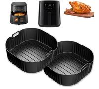 YUNYU 2Pack Silicone Air Fryer Liners, Reusable Air Fryer Accessories for 4L Models, Non-Stick Greaseproof Baking Pads, Compatible with Philips HD9252/HD9200/HD9255