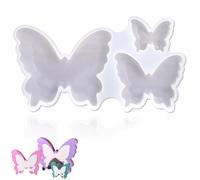 YUNYU 3-in-1 3D Silicone Moulds, Butterfly & Spring, Butterfly Silicone Mould for DIY Candles, Soap, Baking Decoration (BPA Free, Flexible Mould Spring for Easter, Crafts & Krea