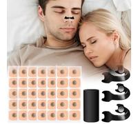 YUNYU 30 Pairs Magnetic Anti-Snoring Nose Clips- Magnetic Snoring Nose Strips Alternative for Better Breathing, Comfortable & Breathable Design for Nighttime Sleeping