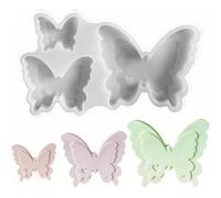 YUNYU 3Pcs Butterfly Silicone Mould Set for DIY Crafting | Silicone Mould Butterfly | Ideal for Candles, Aroma Stones, Soap, and Wax Crafts Decorations