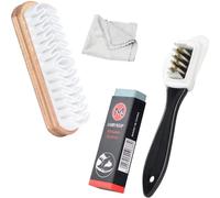 YUNYU 4-Piece Set Suede Care Kit: Suede Brush for Shoes with Eraser & Cleaning Cloth - Ultimate Stain Removal Tool for Suede, Nubuck Sports Shoes