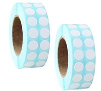 YUNYU 6000pcs Blank Sticker Labels - 2 Rolls Self-Adhesive Note Paper for DIY Diamond Painting, Arts & Crafts, Journaling Supplies (White, 10x10mm)