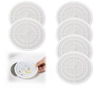 YUNYU 6Pcs Trimmable Drain Strainers - Drain Protectors for Effective Hair Clog Prevention in Shower, Sink, Bathtub, Kitchen, and Sewer Drains