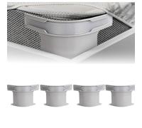 YUNYU Bed Sheet Tensioner Set 4-Piece - Non-Slip Tension Straps with Safety Lock | Invisible Design | For All Mattresses up to 220 cm (Grey)